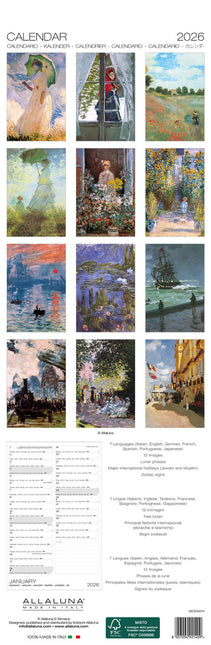 Allaluna Monet Slimline Kalender 2026