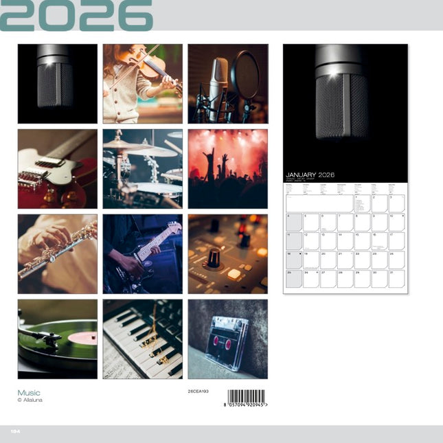 Allaluna Muziek Kalender 2026