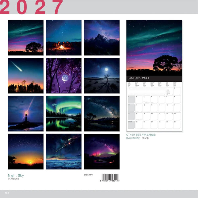 Allaluna Night Sky Kalender 2027