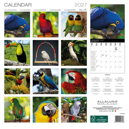 Allaluna Papegaaien Kalender 2027