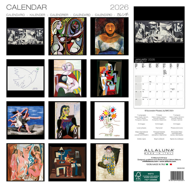 Allaluna Picasso Kalender 2026
