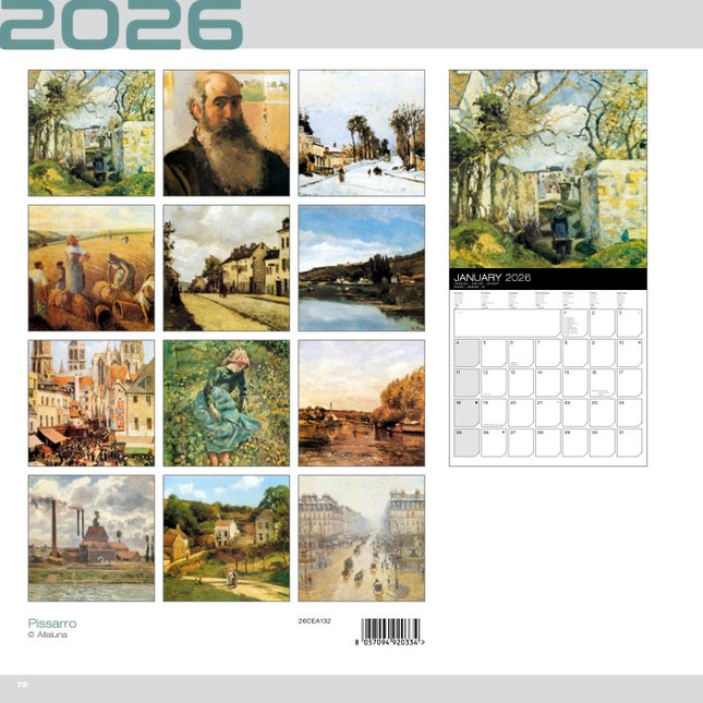 Allaluna Pissarro Kalender 2026