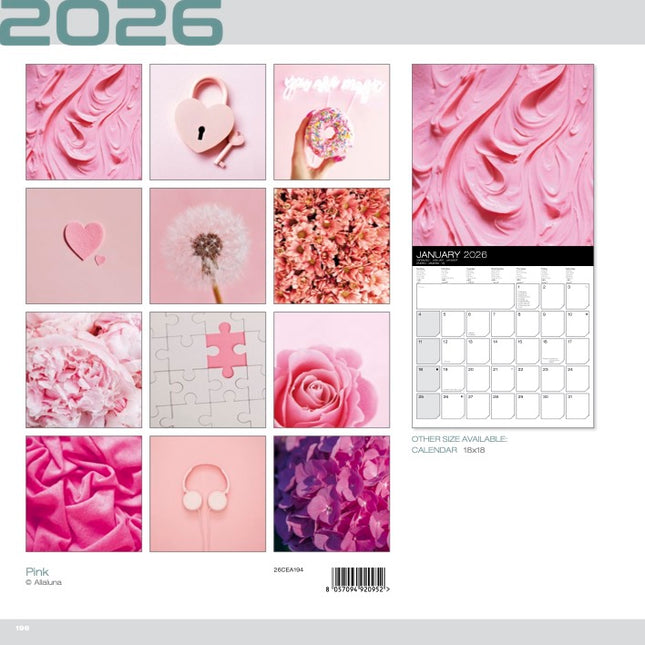 Allaluna Roze Kalender 2026