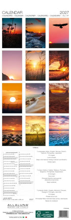 Allaluna Sunrise & Sunset Slimline Kalender 2027