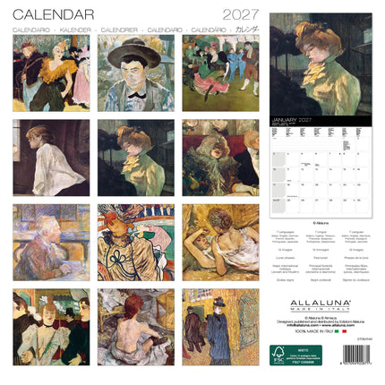 Allaluna Toulouse Lautrec Kalender 2027