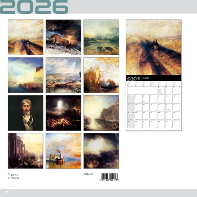 Allaluna Turner Kalender 2026