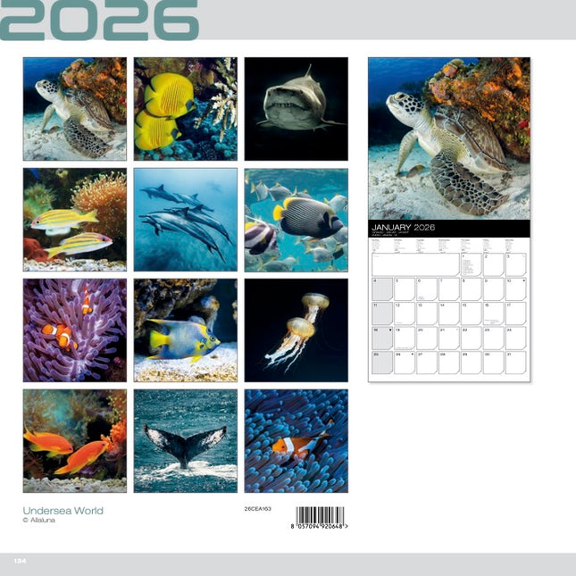 Allaluna Underwater World Kalender 2026