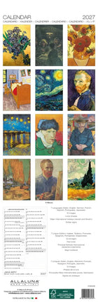 Allaluna Van Gogh Slimline Kalender 2027