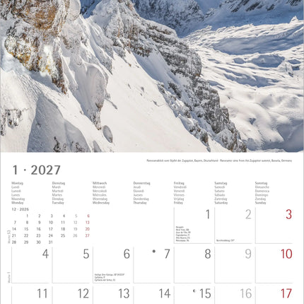AlphaEdition Alpen Kalender 2027