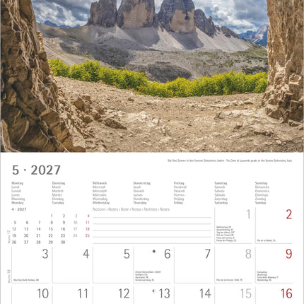 AlphaEdition Alpen Kalender 2027