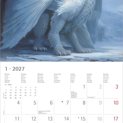 AlphaEdition Draken Kalender 2027
