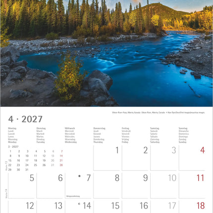 AlphaEdition Emoties Natuur Kalender 2027