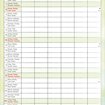 AlphaEdition Familyplanner Cartoon Kalender 2027