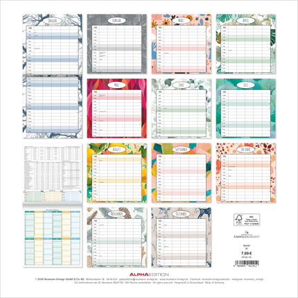 AlphaEdition Familyplanner Deluxe Kalender 2027