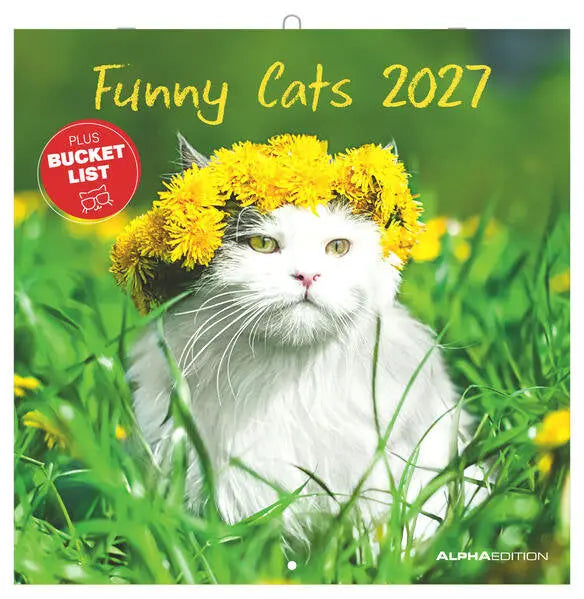 AlphaEdition Grappige Katten Kalender 2027