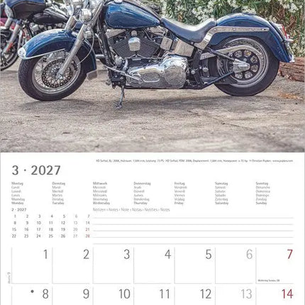 AlphaEdition Harleys Kalender 2027