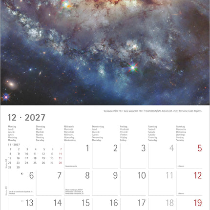 AlphaEdition Space Kalender 2027