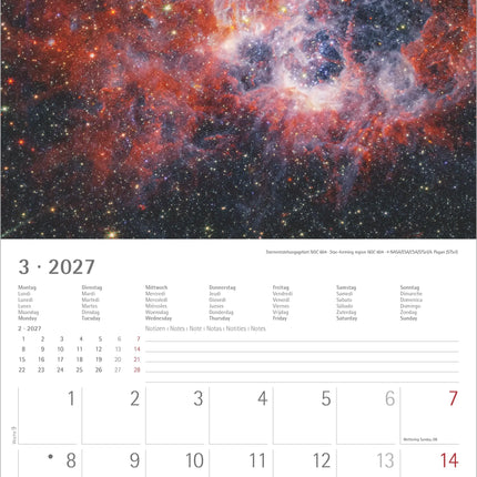 AlphaEdition Space Kalender 2027