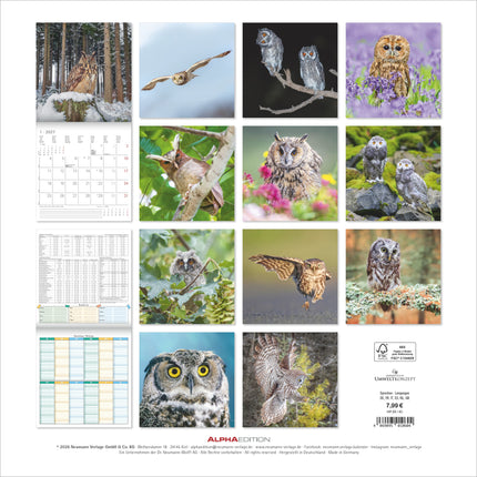 AlphaEdition Uilen Kalender 2027