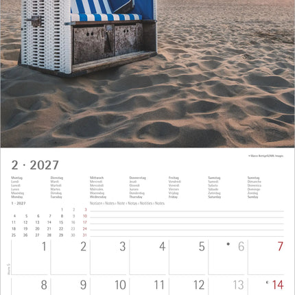 AlphaEdition Zee uitzicht Kalender 2027