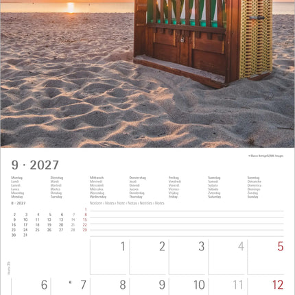 AlphaEdition Zee uitzicht Kalender 2027