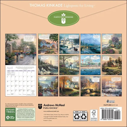 Andrews McMeel Kinkade Lightposts For Living Kalender 2027