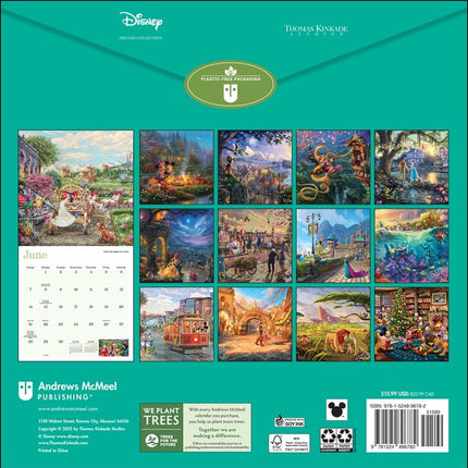 Andrews McMeel Thomas Kinkade Disney Kalender 2026