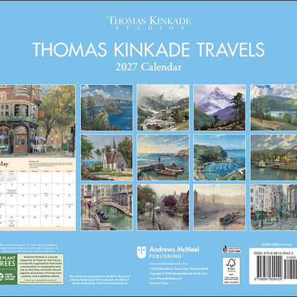 Andrews McMeel Thomas Kinkade Travels Kalender 2027 Deluxe