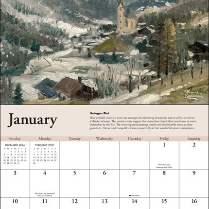Andrews McMeel Thomas Kinkade Travels Kalender 2027 Deluxe