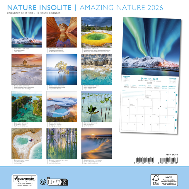 Aquarupella Amazing Nature Kalender 2026