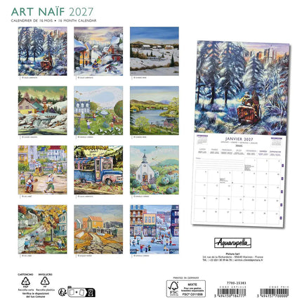 Aquarupella Art Naïf Kalender 2027