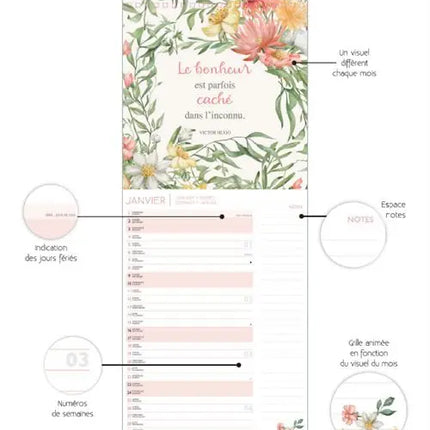 Aquarupella Citations Slimline Kalender 2027