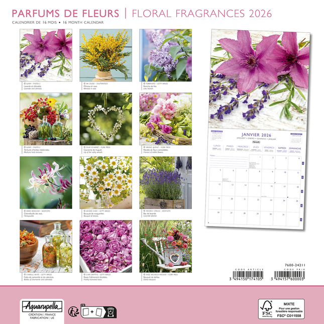 Aquarupella Floral Fragances Kalender 2026