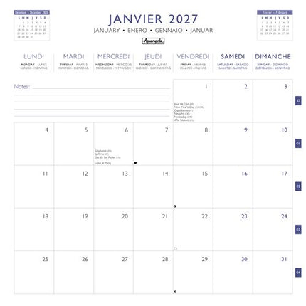 Aquarupella Japan Kalender 2027