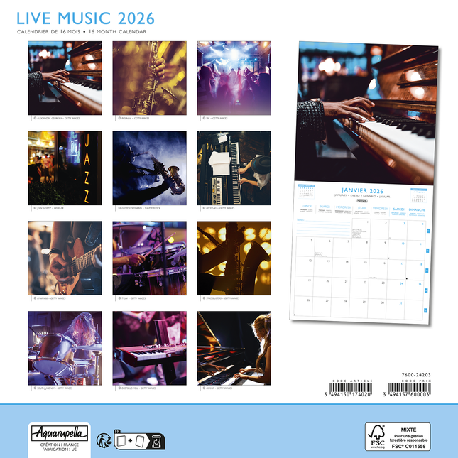 Aquarupella Live Muziek Kalender 2026