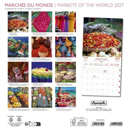Aquarupella Markets of the World Kalender 2027