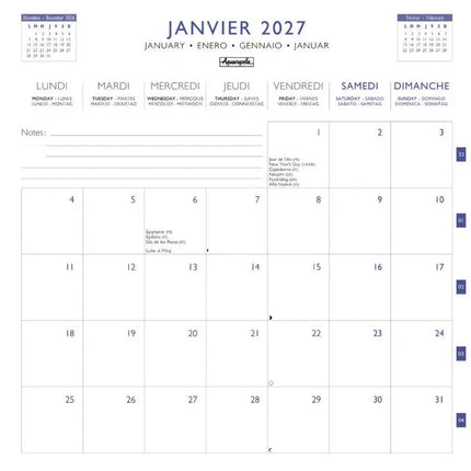 Aquarupella Mila Marquis Kalender 2027