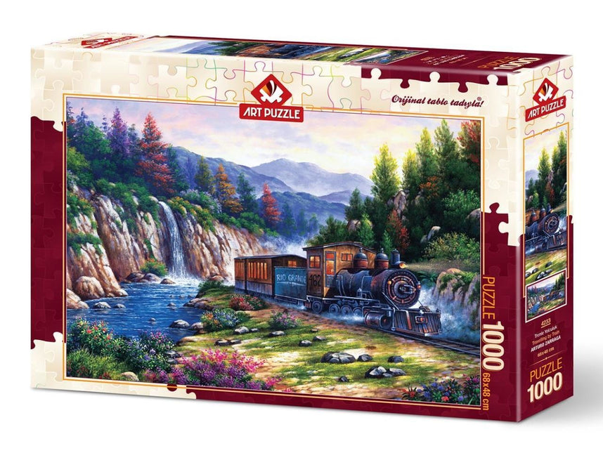Art Puzzle Travelling by Train Puzzel 1000 Stukjes