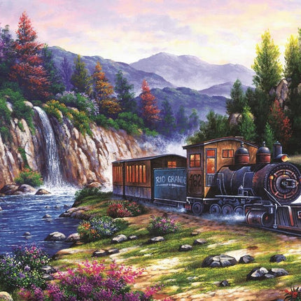 Art Puzzle Travelling by Train Puzzel 1000 Stukjes