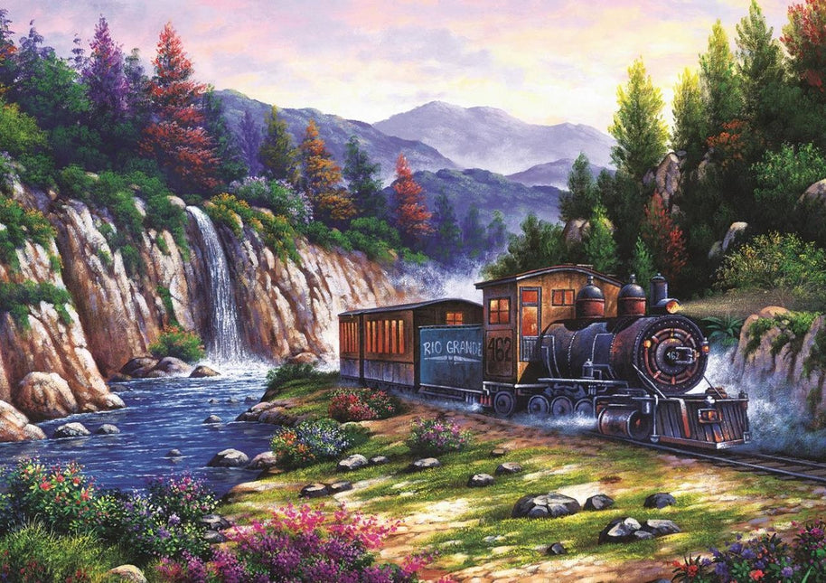 Art Puzzle Travelling by Train Puzzel 1000 Stukjes