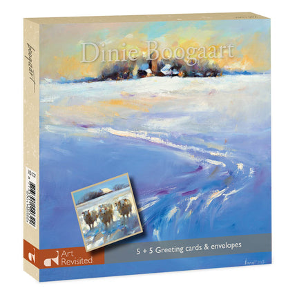 Art Revisited Dinie Boogaart Kerstkaarten 2x 5 Stuks