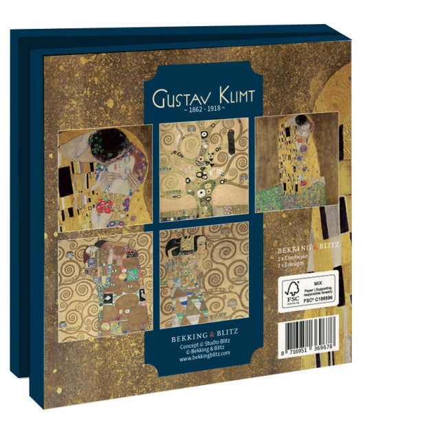 Art Revisited Kaartenmapje Gustav Klimt 10 Stuks met Enveloppen