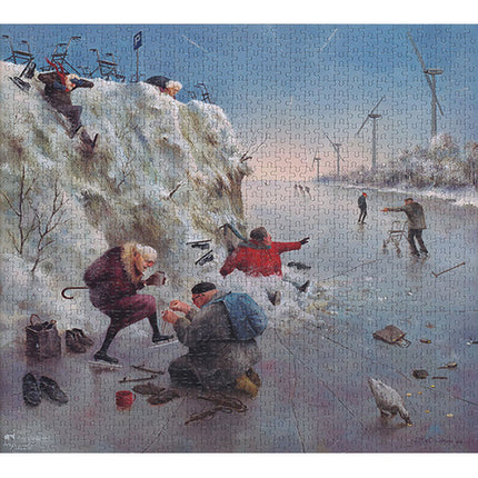 Art Revisited Marius van Dokkum IJspret Puzzel 1000 Stukjes