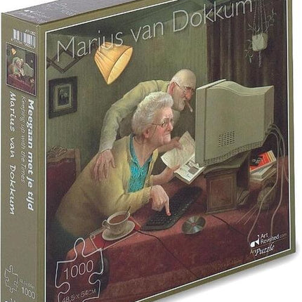 Art Revisited Marius van Dokkum Meegaan met je Tijd Puzzel 1000 Stukjes