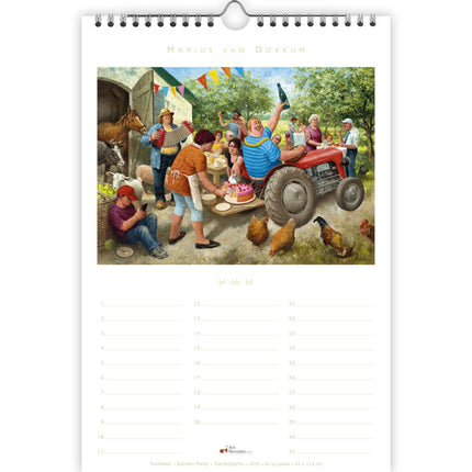 Art Revisited Marius van Dokkum Turbo Verjaardagskalender