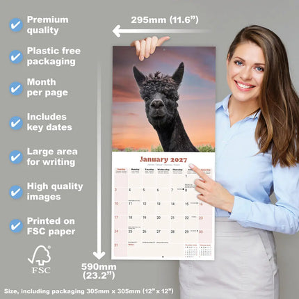 Avonside Alpaca Kalender 2027