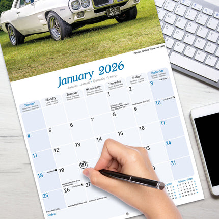 Avonside American Classic Cars Kalender 2026