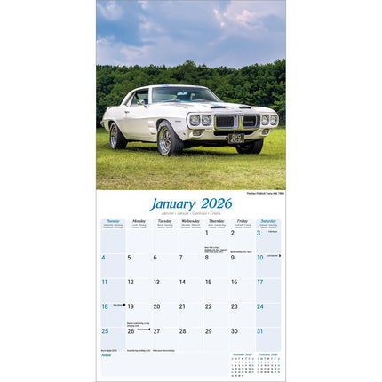 Avonside American Classic Cars Kalender 2026