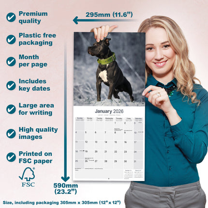 Avonside American Staffordshire Terrier Kalender 2026