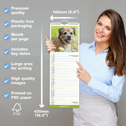 Avonside Border Terrier Kalender 2027 Slimline